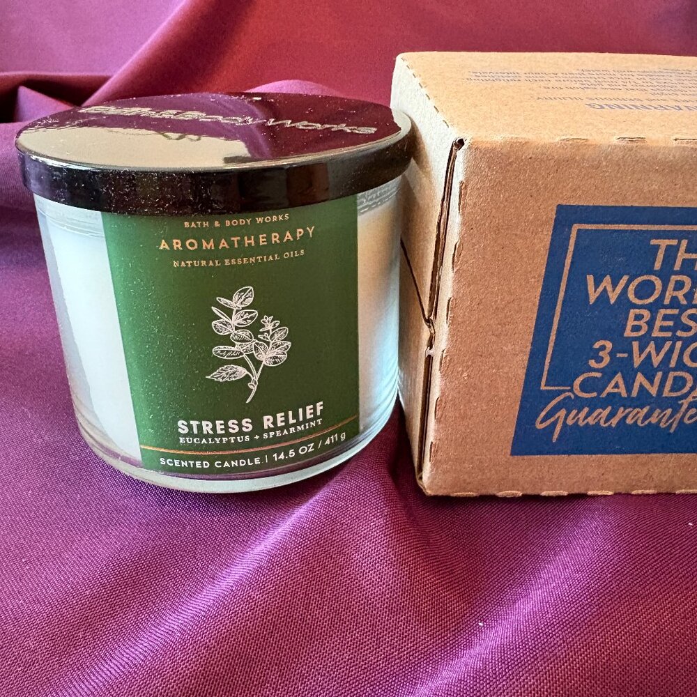 Bath & Body Works Aromatherapy Eucalyptus & Spearmint 3-Wick Candle